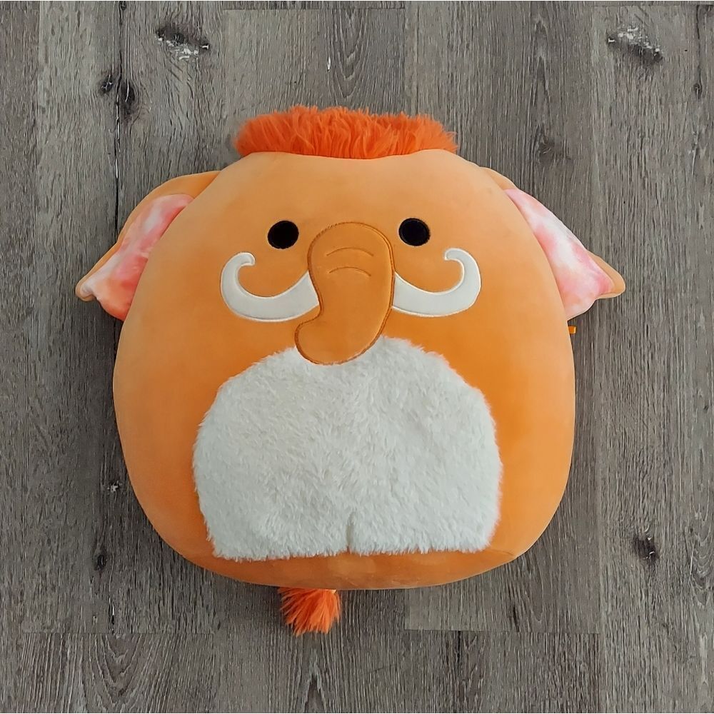 Squishmallows "Wilbie" the Orange Woolly Mammoth - 16 in